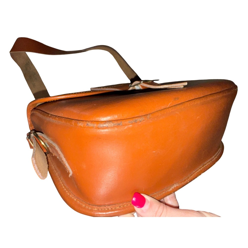 Pointer Saddle Bag Womens Medium Tan Leather Good… - image 5